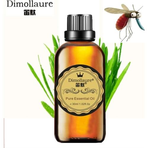 Dimollaure Expel Mosquitoes Citronella Essential Oil 30ml Help Sleep Clean Air Deworming Aromatherapy Plant Essential Oil