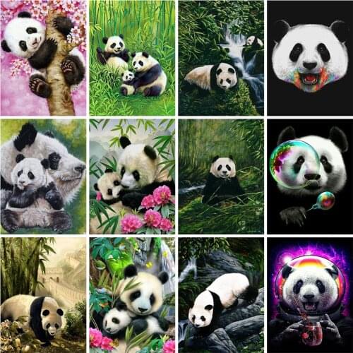 EverShine 5D Full square Diamond Painting Panda Cross stitch Embroidery Mosaic animals Diamond art Animals Handwork Home decor