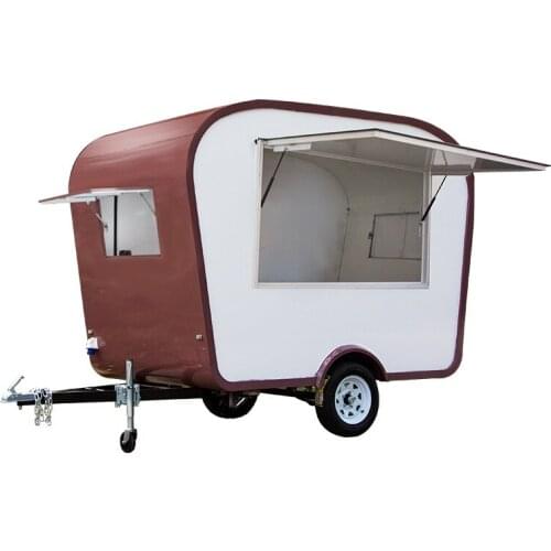 Europe Fashionable Food Trailer Beer Pizza Ice Cream Cart Mobile Fast Hot Dog Ice Cream Freezer Food Truck With Free Shipping