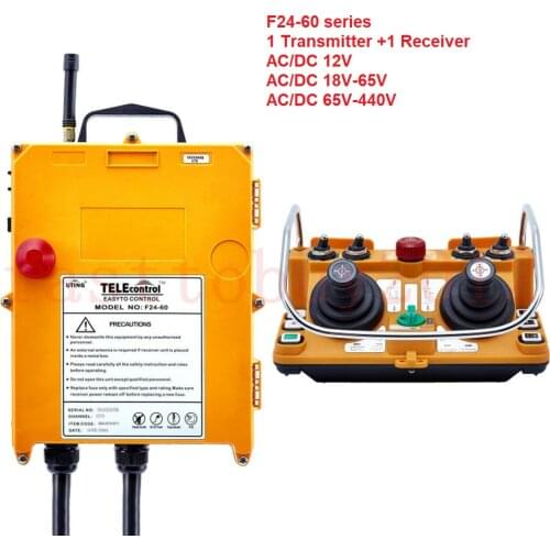 F24-60 AC/DC 65V-440V (2 Transmitter + 1 Receiver) Hoist Crane Wireless remote control