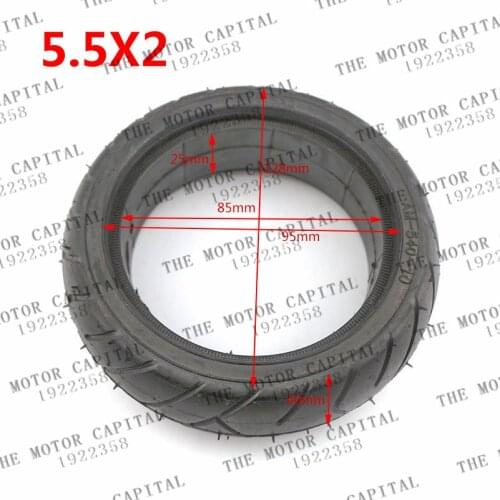 Good quality 5.5x2 external diameter 128mm Solid Tire fits for Self Balancing electric scooter