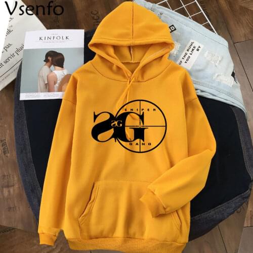 Harajuku Hoodies Sniper Gang Hooded Sweatshirt Kodak Black RAP Hip Hop Women Hoodie Cool Version Street Pullover Clothes Unisex