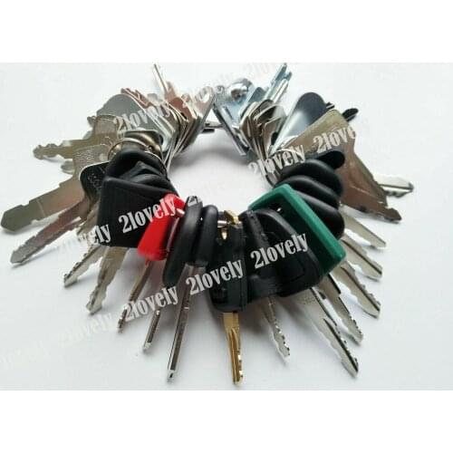 35 Heavy Equipment Keys Construction Ignition Key Set Fit For Cat Case Deere Komatsu