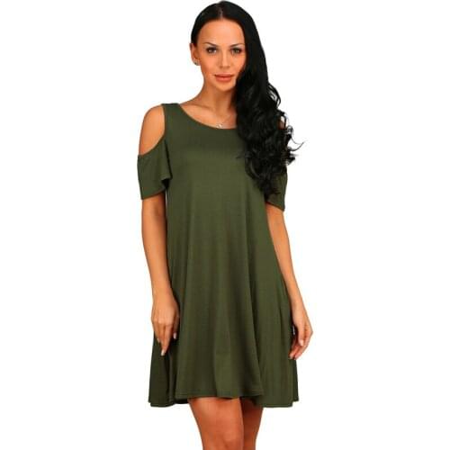 2021Summer New Womens Dress Holiday Loose Strapless Short-sleeved Pocket Dress Casual Fashion Ladies Apparel Dresses for Women