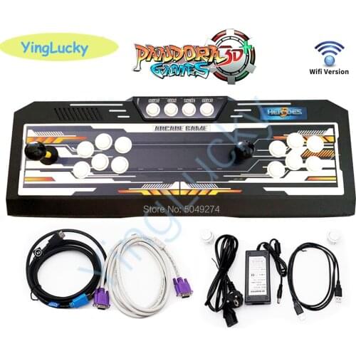 NEW Pandora Box 3D Arcade 4018 in 1 Wifi Version No Delay Joystick Light Buttons PCB Controller Retro Arcade Console