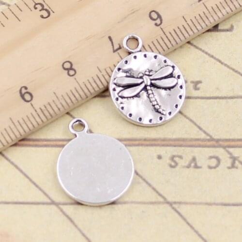 20pcs Charms Dragonfly 18x15mm Tibetan Silver Color Pendants Antique Jewelry Making DIY Handmade Craft