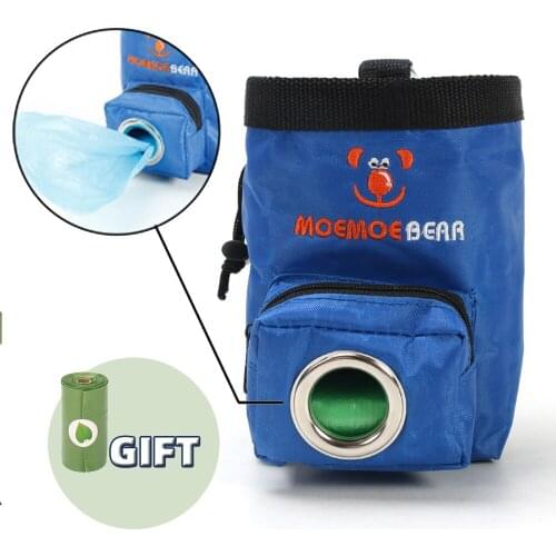 Portable Dog Training Snack Bag Poop Bag Dispenser Large Capacity Pet Outdoor Training Bag Waist Bag Durable Pet Supplies