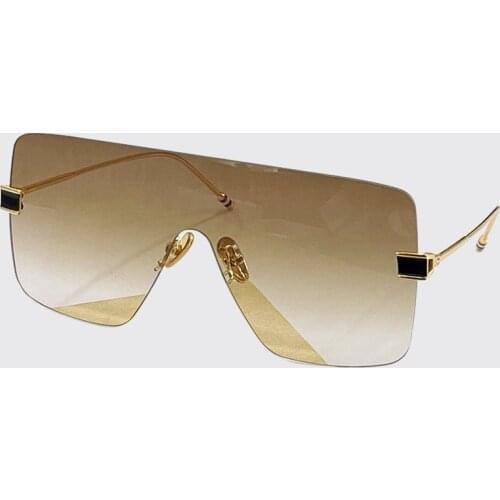 Brand Shades Sunglasses Men/Women New Fashion 2021 One Piece Rimless Sun Glasses For Female UV400 WIth BOX