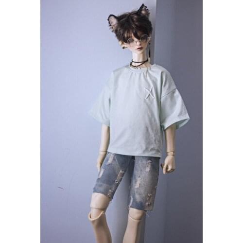 [wamami] Back Prted Loose T-Shirt 2 Colors 1/3 1/4 SD17 BJD Dolls Dollfie Outfits