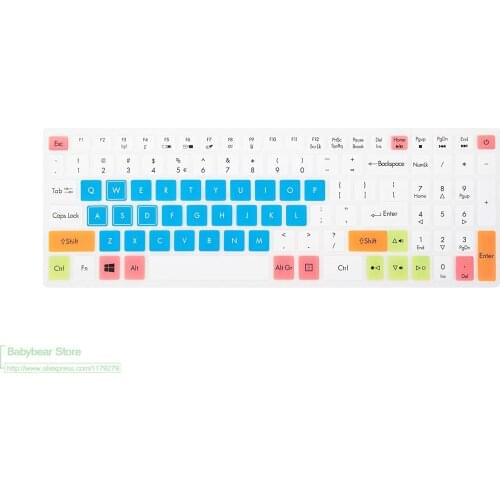 15.6 inch Laptop Keyboard Cover skin Protector for Acer Aspire VX 15 VX5 591G V15 VN7-593G Predator V17 VN7-793G Gaming