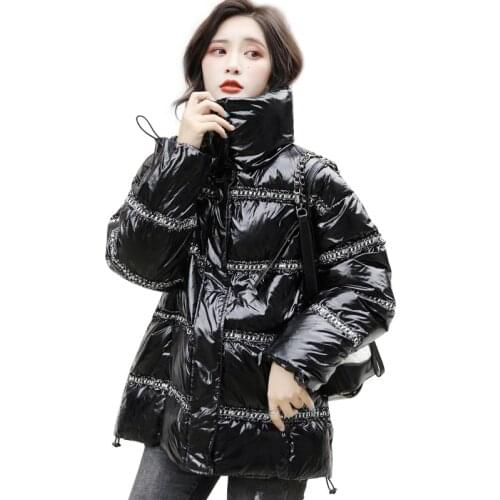Winter Jacket for Women 2019 Fashion Parka Coat Feminine Warm Stand Collar White Duck Down Coats Woman Large Outwear Female