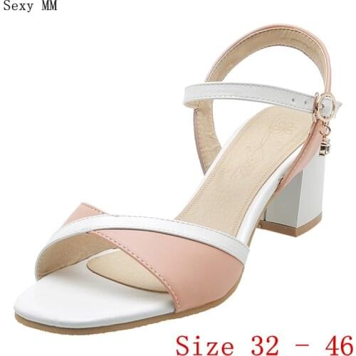 Peep Toe Women High Heel Sandals Shoes Woman High Heels Gladiator Sandals Pumps Small Plus Size 32 33 - 40 41 42 43 44 45 46