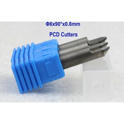 0.8mm 90 Angle Diamond PCD Tool Bits Stone Engraving CNC Router Cutters, V Engravers Bit Milling Machine Cutter on HARD Granite