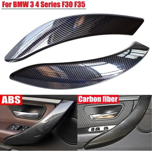 1pc Left Right Car Interior Door Handles For BMW 3 4 Series F30 F31 F32 F33 F34 F35 F36 Inner Door Armrest Panel Pull Trim Cover