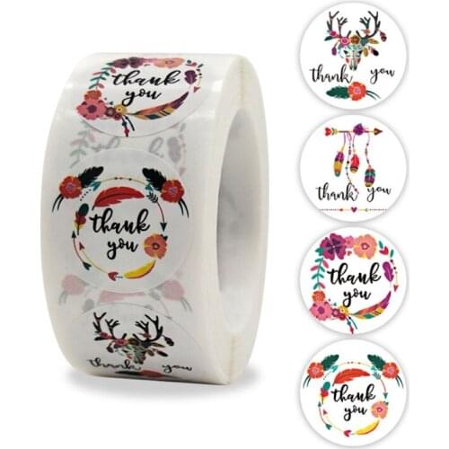 1 Pack 500Pcs Decoration Stickers Sealing Label Stickers 1Inch Mailing Stickers for Mothers Day