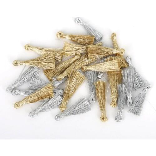 25mm/Mini Tassel/Metal Thread Tassel/DIY/Garment Decorative Tassel/Pendant Accessories/Key Ring Cellphone Crafts Bags Decoration
