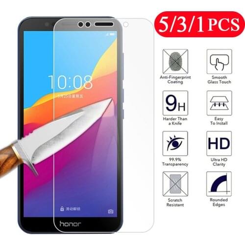 5/3/1Pcs tempered glass for huawei Y7 Y7p Y6 pro Y6p Y6s Y5 prime 2019 lite 2018 protective film on glass phone screen protector