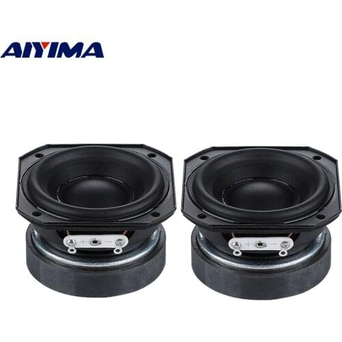 AIYIMA 2Pcs 2 Inch Full Frequency Speaker 55MM 4 Ohm 10-20W Audio Sound Speaker Treble Midrange Bass Loudspeaker DIY