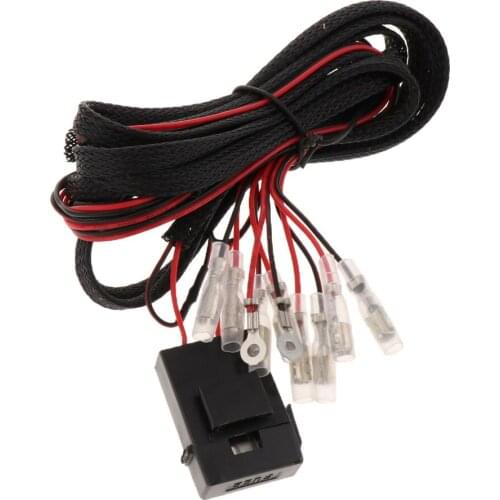Cars Headlight Angel Eye Wire Harness Connector LED CCFL Wiring Harness Kit