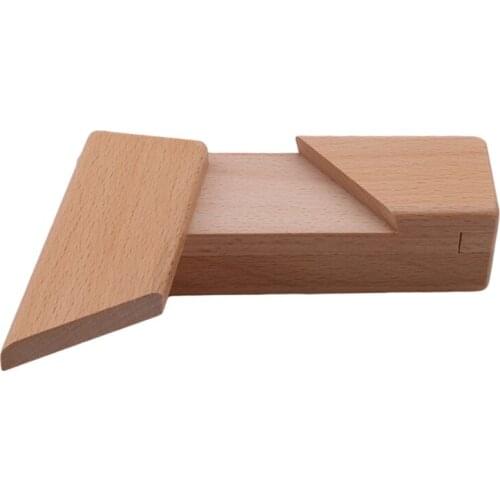 Wooden Brain Teaser Secret Opening Puzzle Box Magic Mysterious Box Gift Box Children Puzzles Educational Toys Luban Lock