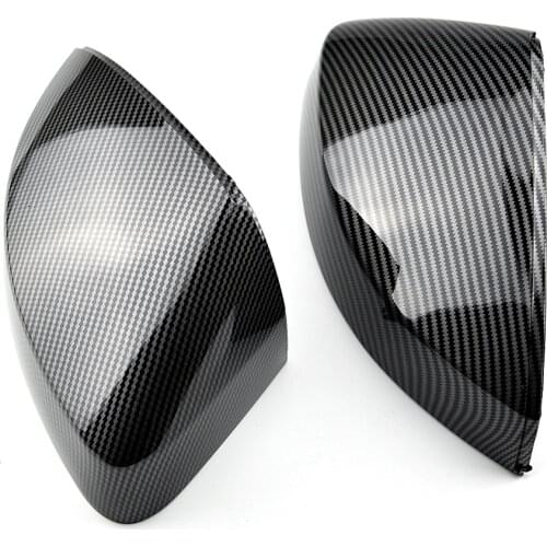 For Audi A3 S3 8V RS3 2013 2014 2015 2016 2018 2017 2019 RearView Mirror Case Cover Carbon fiber pattern Black Cover