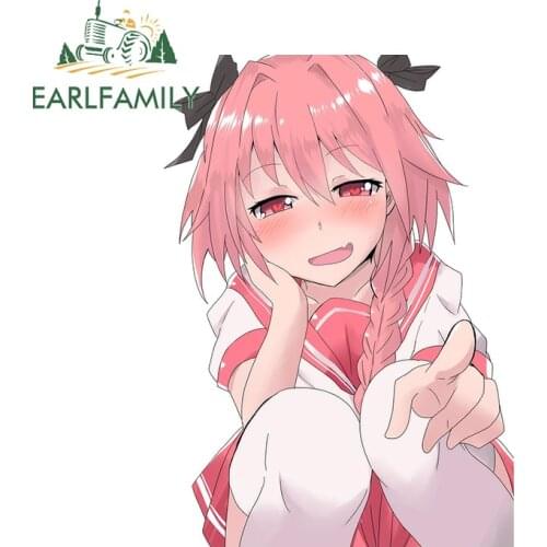 EARLFAMILY 13cm x 9.3cm for Astolfo Funny Car Stickers Scratch-Proof Waterproof Decal Auto Refrigerator Windows Vinyl Car Wrap