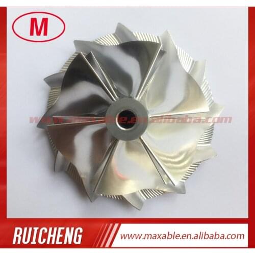 GT15-25 47.56/61.98mm 6+6 blades turbocharger billet/milling/aluminum 2618 compressor wheel