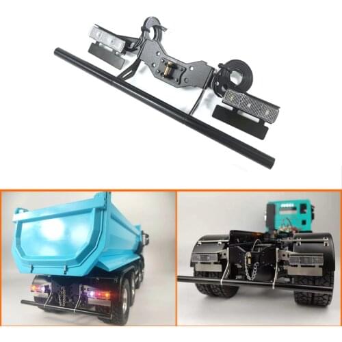 Metal Tail Beam Tail Light Kit for 1/14 Tamiya RC Truck Trailer Tipper Scania MAN Benz Actros Volvo Car Diy Parts