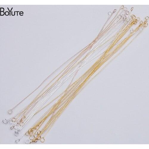BoYuTe (20 Pieces/Lot) 28CM Metal Brass Wire with Ring at Both Ends Diy Hair Crown Jewelry Making Materials