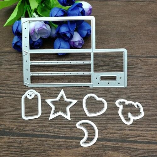 Moon heart star Metal Cutting Dies Stencils for DIY Scrapbooking/photo album Decorative Embossing DIY