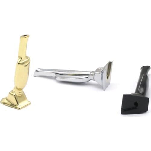 Stainless steel Mini Golden Man trophy pipe Snuff Snorter Sniff Metal Tube smoke Vacuum Sniffer Exquisite cigarette filter