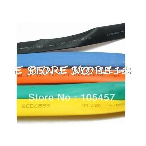 Multicolor 5m 35mm Inner Diameter Insulation Heat Shrink Tubing Wire Cable Wrap