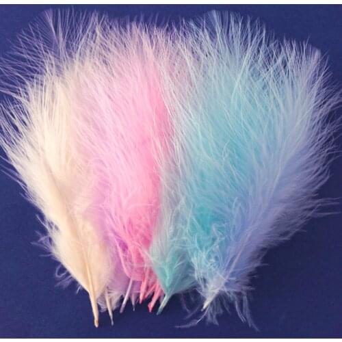 50Pcs Chicken Plume 10-15cm 4-6 Inches Natural Turkey Feathers DIY Plumas Crafts For Carnival Halloween Christmas Wholesale
