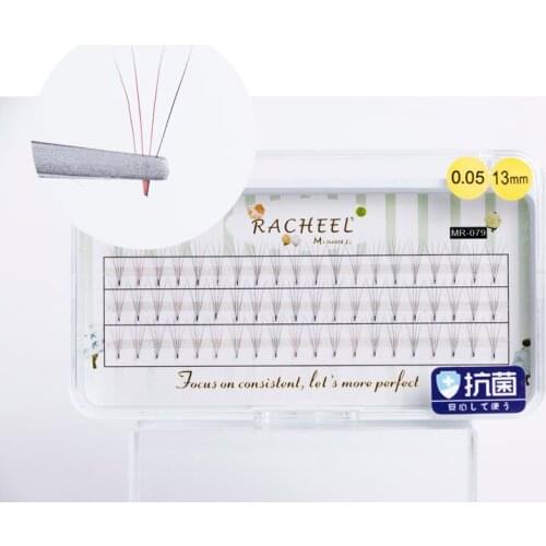 New arrival 0.05mm C curl 4D rainbow color false eyelash individual eyelashes mix color eyelash extension for party makeup