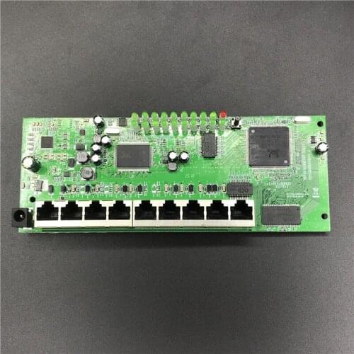 OEM 9 port POE router module manufacturer t sell full Gigabit 10/100/1000M POE 48V2A router modules OEM wired router module