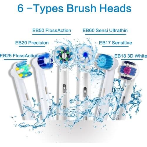 Oral B Vitality Electric Toothbrush Head Replaceable Brush Heads for Adult Rechargeable Electric Tooth Brushes Teeth Whitening