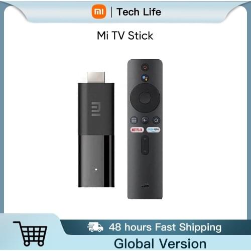 In Stock Global Xiaomi Mi TV Stick Android TV 9.0 Quad Core 1080P HD Audio Decoding Chromecast Netflix Smart TV Stick 1GB 8GB