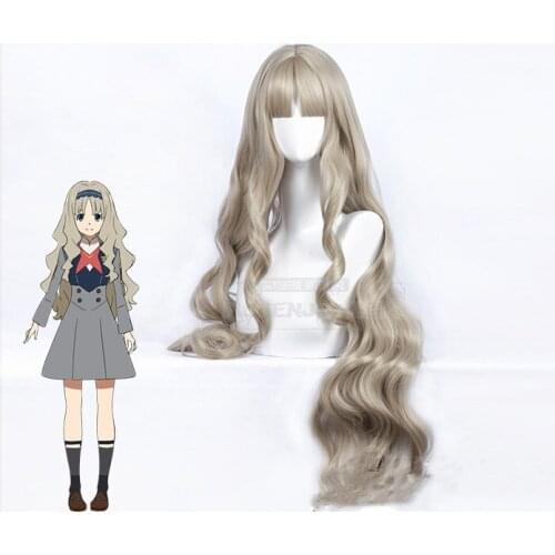 Anime DARLING in the FRANXX Code 556 KOKORO Cosplay Wig Long Wavy Curly Synthetic Hair Wig + Wig Cap