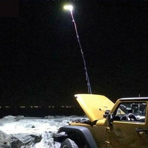 Outdoor 48W Telescopic COB Rod LED Spotlight Fishing Outdoor BBQ Camping Lantern Light Lamp Hiking With RF Remote Control