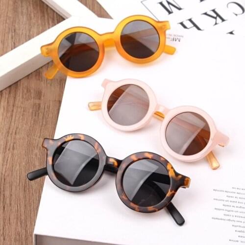 Vintage Baby Sunglasses for Boys Girls Fashion Round Kids Oversized Infant Sun Glasses Retro Children Oculos Uv400 Eyewear Gafas