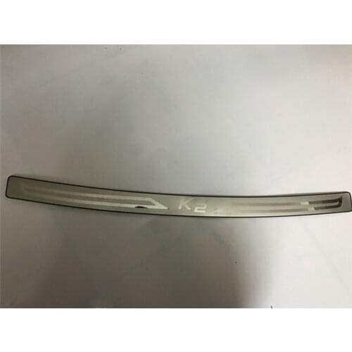 High quality stainless steel rear windowsill panel,Rear bumper Protector Sill For KIA K2 / Rio 2011-2015 Car-styling Car-covers