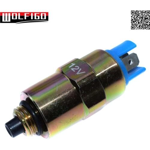 WOLFIGO New 12V Cutoff Shutoff Solenoid Switch For DPA DPS CAV LUCAS 7167-620D,7185-900T,28730179,7185900T,7W6249