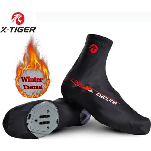X-TIGER Cycling Boot Covers Winter Warm Thermal Sports Windproof Overshoes MTB Bicycle Riding Road Racing Protector Shoe Cover