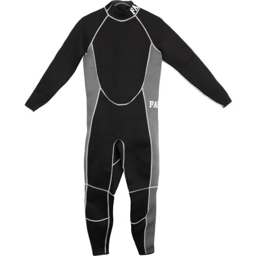 3mm Back Zip Full Wetsuit Winter Swimming Suit for Men and Women