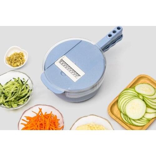 1PC 8 in 1 Wheat Straw Vegetable Slicer Potato Peeler Carrot Onion Grater Strainer Vegetable Cutter Multifunction Tools OK 0759