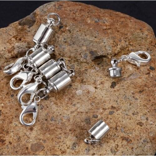 10Pcs 6mm Magnetic Clasps DIY Necklace Bracelet Chain Hook Jewelry Making