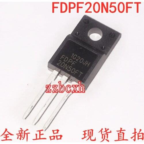 10PCS/LOT New Original FDPF20N50FT FQPF20N50 20N50 TO220F-3 MOS