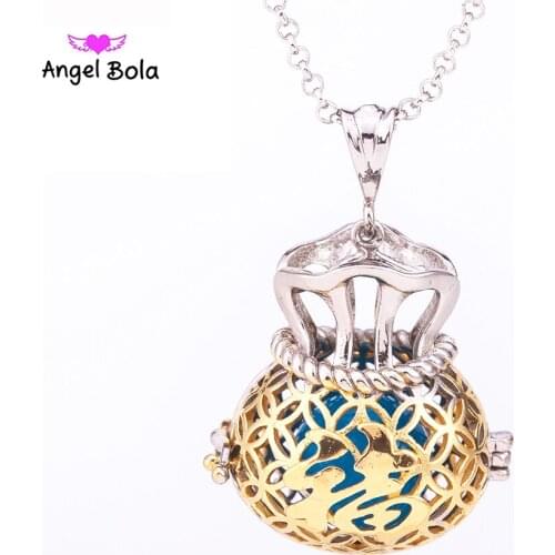 10PCS Wholesale Fukubukuro Jewelry Lucky Angel Pendant Design Pryme Ball Bola Necklace 22.5mm Engelsrufer Sound Pendant XL007