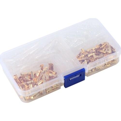 120pcs Brass 3.5mm Bullet Connector Terminal Male & Female with Insulation Cover Electrical Terminals Wire Connectors