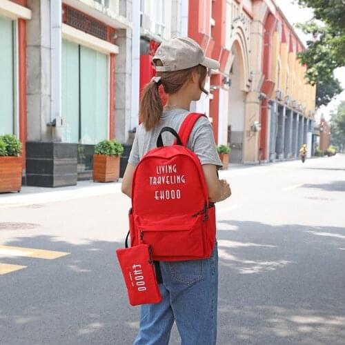 2PCS Composite Bag Backpack Women New Hot Sell School Bags For Teenage Girls Laptop Backpack Oxford Bagpack Mochila Feminina